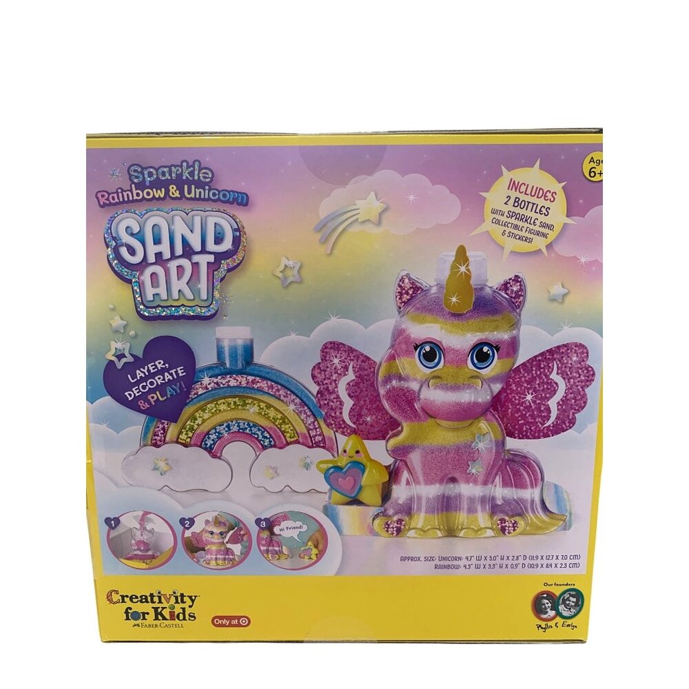 Sparkle Rainbow & Unicorn Sand Art Kit For Kids Age 6+